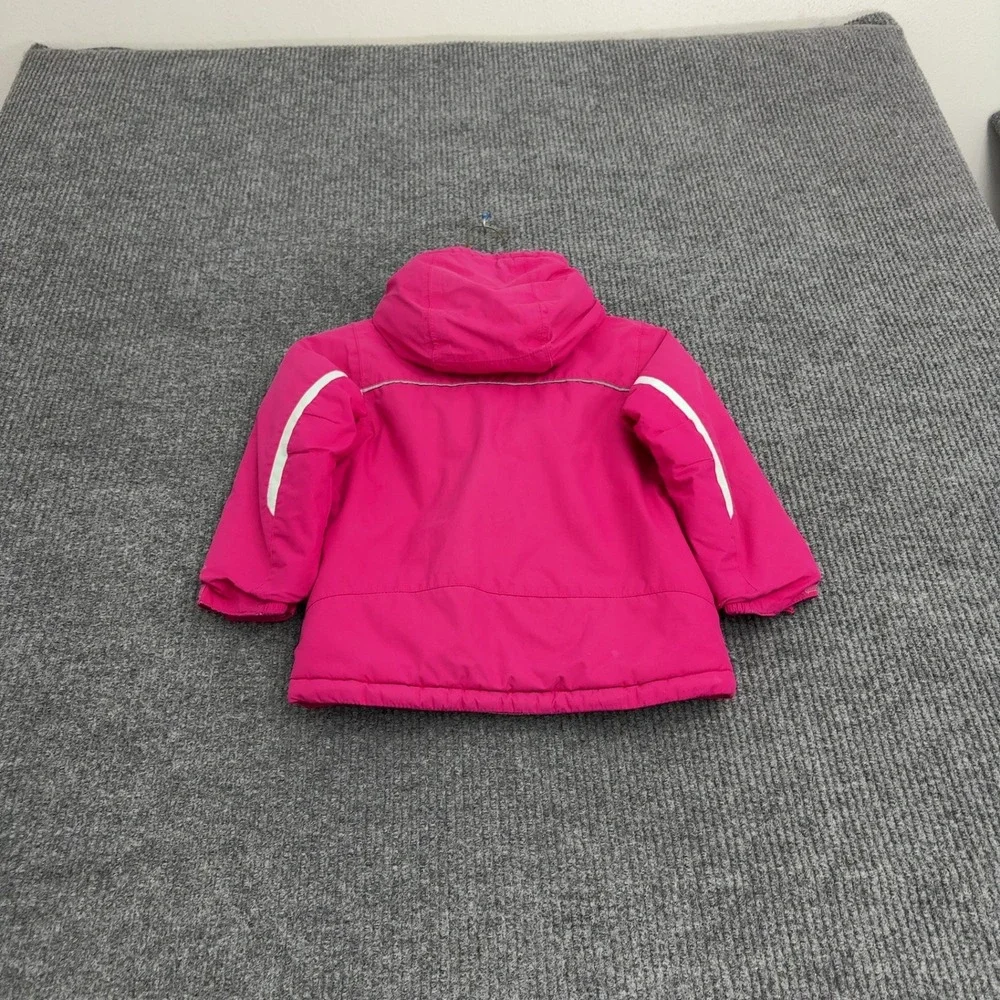 Columbia Jacket Toddler 4T Pink Hooded Fleece Lined Winter Gorpcore Outdoor